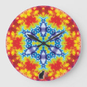 Sparky Kaleidoskop Große Wanduhr (Vorderseite)
