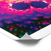 Sparky Kinetic Collage Kaleidoscope Poster (Ecke)