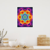 Sparky Kinetic Collage Kaleidoscope Poster (Küche)