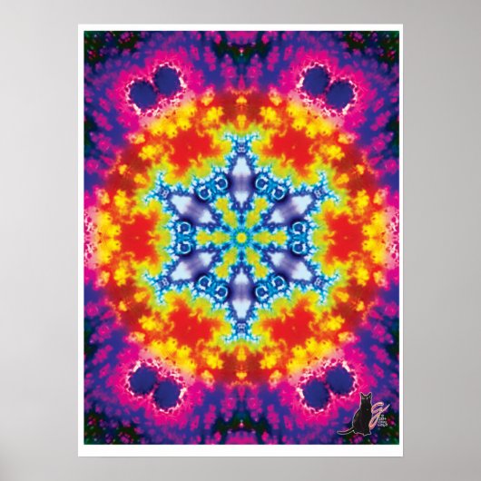 Sparky Kinetic Collage Kaleidoscope Poster (Vorne)