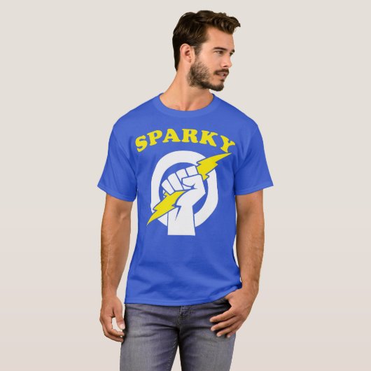 Sparky lustig Electrician Sparky T-Shirt (Vorne ganz)