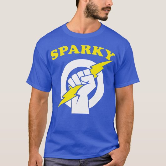 Sparky lustig Electrician Sparky T-Shirt (Vorderseite)