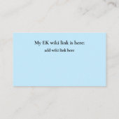 Sparky Visitenkarte (Rückseite)