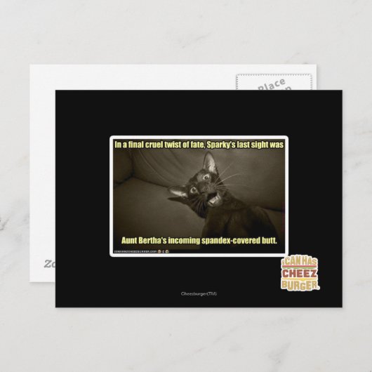 Sparkys letzter Anblick Postkarte (Vorne/Hinten)