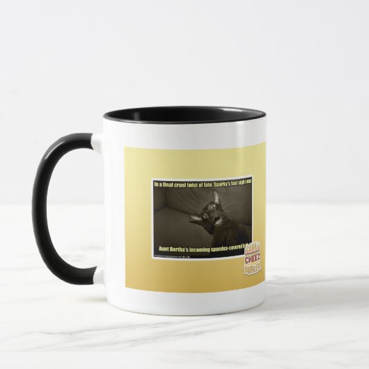 Sparkys letzter Anblick Tasse (Links)