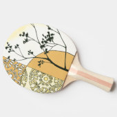 Spärliche Baum-Silhouette durch Megan Meagher Tischtennis Schläger (Seitenansicht)