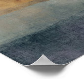 Spärliche Bäume Horizont Minimal Abstrakt Landscha Poster (Ecke)