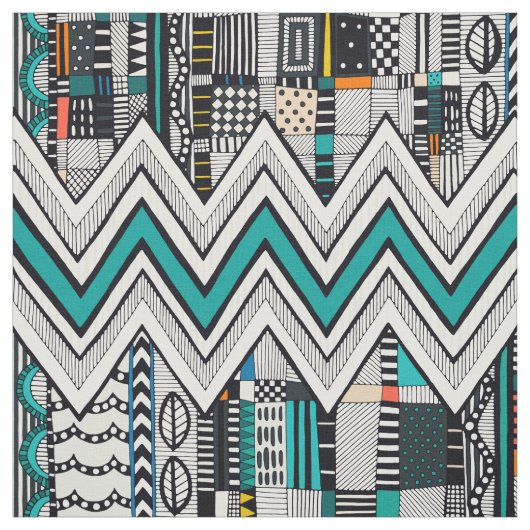 SPARRE aquamarines Gewebe Stoff (Muster)