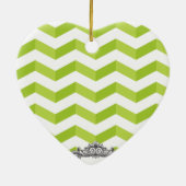 Sparren und ovaler Rahmen mit Monogramm Keramik Ornament (Hinten)