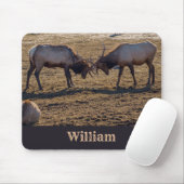 Sparring Bull Elk Individuelle Name Mousepad (Mit Mouse)