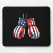 Sparring-Kickboxen oder Boxen Heavy Training Mitts Mousepad (Vorne)