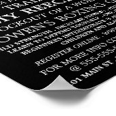 Sparring-Match, Boxing-Klassenwerbung Poster (Ecke)