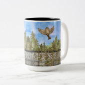 Sparrow-2-Töne-Tasse Zweifarbige Tasse (VorderseiteRechts)