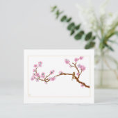 Sparrow auf Baum - Postkarte (Stehend Vorderseite)