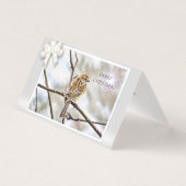 Sparrow auf einem Zweig - Frohe Weihnachten (Vorderseite)