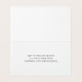 Sparrow auf einem Zweig - Frohe Weihnachten (Innenseite Aufgefaltet)