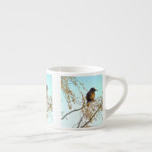 Sparrow auf einer Winterzweigung Espressotasse (Rechts)