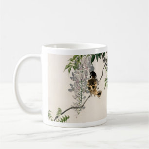 Sparrow auf einer Zweigniederlassung von Kōno Bair Kaffeetasse