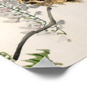 Sparrow auf einer Zweigniederlassung von Kono Bair Poster (Ecke)