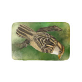 Sparrow Bath Mat Niedlich Bird Badematte (Vorderseite)