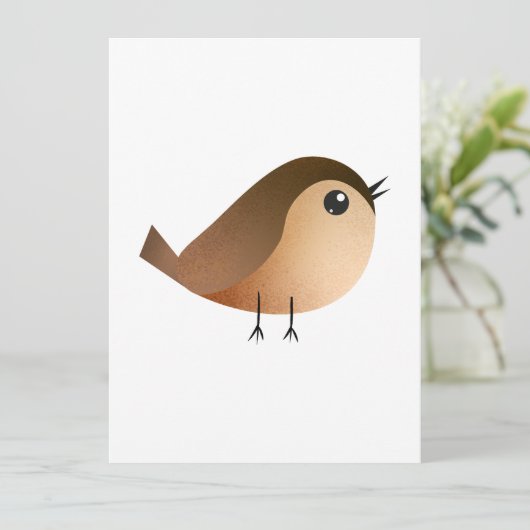 Sparrow Bird-Cartoon (Stehend Vorderseite)