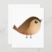 Sparrow Bird-Cartoon (Vorne/Hinten)