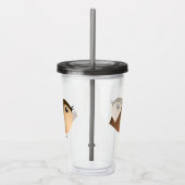 Sparrow Bird-Cartoon Acryltrinkbecher (Rechts)