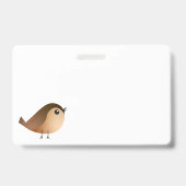 Sparrow Bird-Cartoon Ausweis (Rückseite)