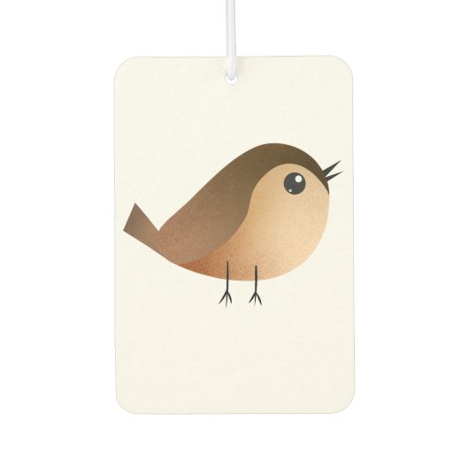 Sparrow Bird-Cartoon Autolufterfrischer (Vorderseite)