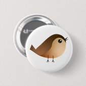 Sparrow Bird-Cartoon Button (Vorne & Hinten)