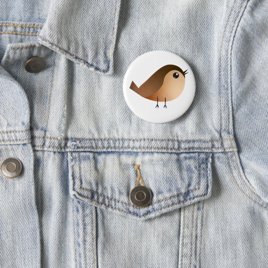 Sparrow Bird-Cartoon Button (Beispiel)