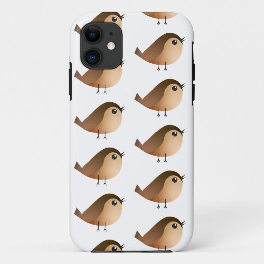 Sparrow Bird-Cartoon Case-Mate iPhone Hülle (Rückseite)