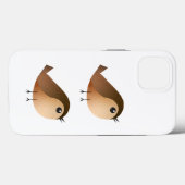 Sparrow Bird-Cartoon Case-Mate iPhone Hülle (Rückseite (Horizontal))