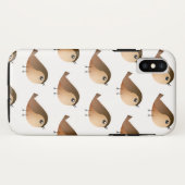 Sparrow Bird-Cartoon Case-Mate iPhone Hülle (Rückseite (Horizontal))