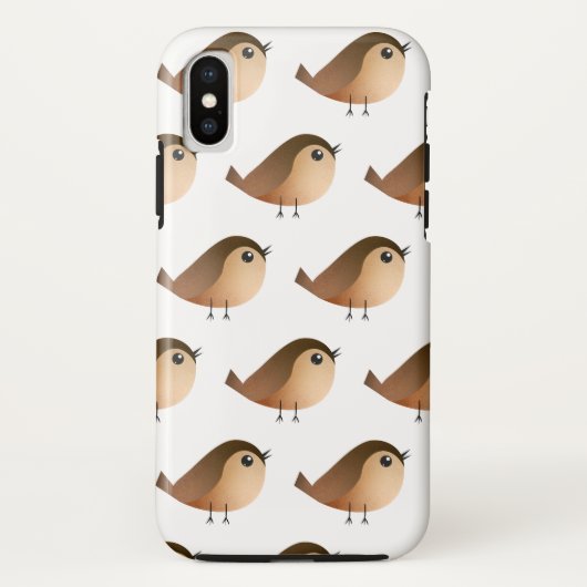 Sparrow Bird-Cartoon Case-Mate iPhone Hülle (Rückseite)