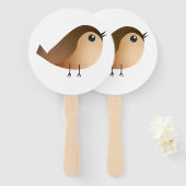 Sparrow Bird-Cartoon Fächer (Vorne und Hinten)