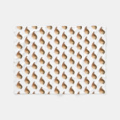 Sparrow Bird-Cartoon Fleecedecke (Vorderseite (Horizontal))