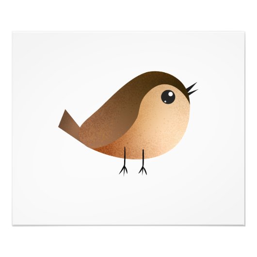 Sparrow Bird-Cartoon Fotodruck (Vorne)
