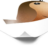 Sparrow Bird-Cartoon Fotodruck (Ecke)
