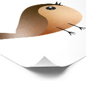 Sparrow Bird-Cartoon Fotodruck (Ecke)