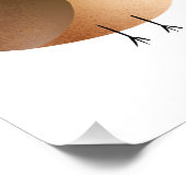Sparrow Bird-Cartoon Fotodruck (Ecke)