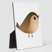 Sparrow Bird-Cartoon Fotoplatte (Seite)