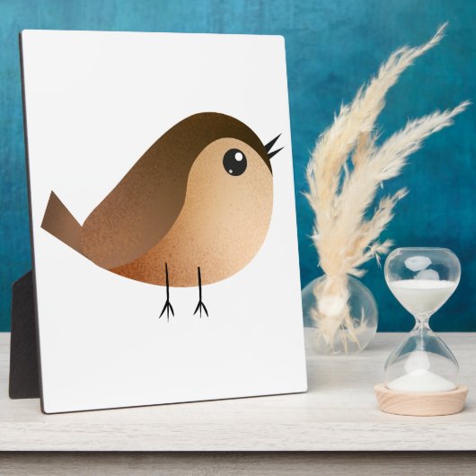 Sparrow Bird-Cartoon Fotoplatte (Seite)