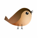 Sparrow Bird-Cartoon Freistehende Fotoskulptur<br><div class="desc">Abbildung zum Cartoon Sparrow Bird</div>