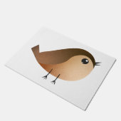 Sparrow Bird-Cartoon Fußmatte (Schrägansicht)