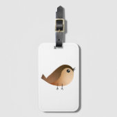 Sparrow Bird-Cartoon Gepäckanhänger (Vorderseite Vertikal)