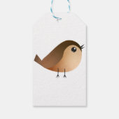 Sparrow Bird-Cartoon Geschenkanhänger (Rückseite)