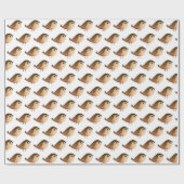 Sparrow Bird-Cartoon Geschenkpapier (Flach)