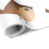 Sparrow Bird-Cartoon Geschenkpapier (Rolleneckpunkt)