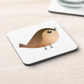 Sparrow Bird-Cartoon Getränkeuntersetzer (Linke Seite)